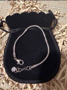 Sterling Silver Snake Chain Bracelet - Silver